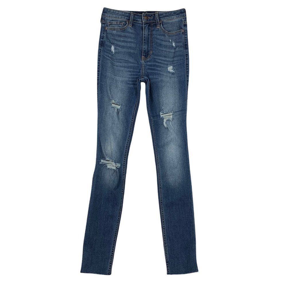 Hollister Jeans Women's Sz 25 Ultra High-Rise Super Skinny Classic Stretch Denim